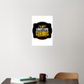 Acrylic Poster | 3mm Glossy Finish | UV Printed | Self-Adhesive Wall Mount | Unisex | Personalized | Bold Typography | Self-improvement | Everyday | Empowering | Always Stay Curious - front_6 - A4 Poster - White - mockup 6