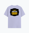 Cotton Stretch T-Shirt (Dtg) | T-Shirts | Him, Her, Unisex | Personalized | DTG | Bold Typography | Self-improvement | Everyday | Empowering | Always Stay Curious - back - Lavender - mockup 2