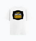 Cotton Stretch T-Shirt (Dtg) | T-Shirts | Him, Her, Unisex | Personalized | DTG | Bold Typography | Self-improvement | Everyday | Empowering | Always Stay Curious - back - White - mockup 2