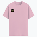 Cotton Stretch T-Shirt (Dtg) | T-Shirts | Him, Her, Unisex | Personalized | DTG | Bold Typography | Self-improvement | Everyday | Empowering | Always Stay Curious - right pocket - Light Baby Pink - mockup 4