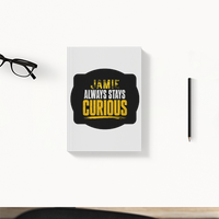 Daily Planner | 3-Month Undated | 300 GSM Cover, 70 GSM Pages, Digital Print | 204 Pages, Soft-Bound, Perfect Binding, Dotted Pages | Unisex | Personalized | Bold Typography | Self-improvement | Everyday | Empowering | Always Stay Curious