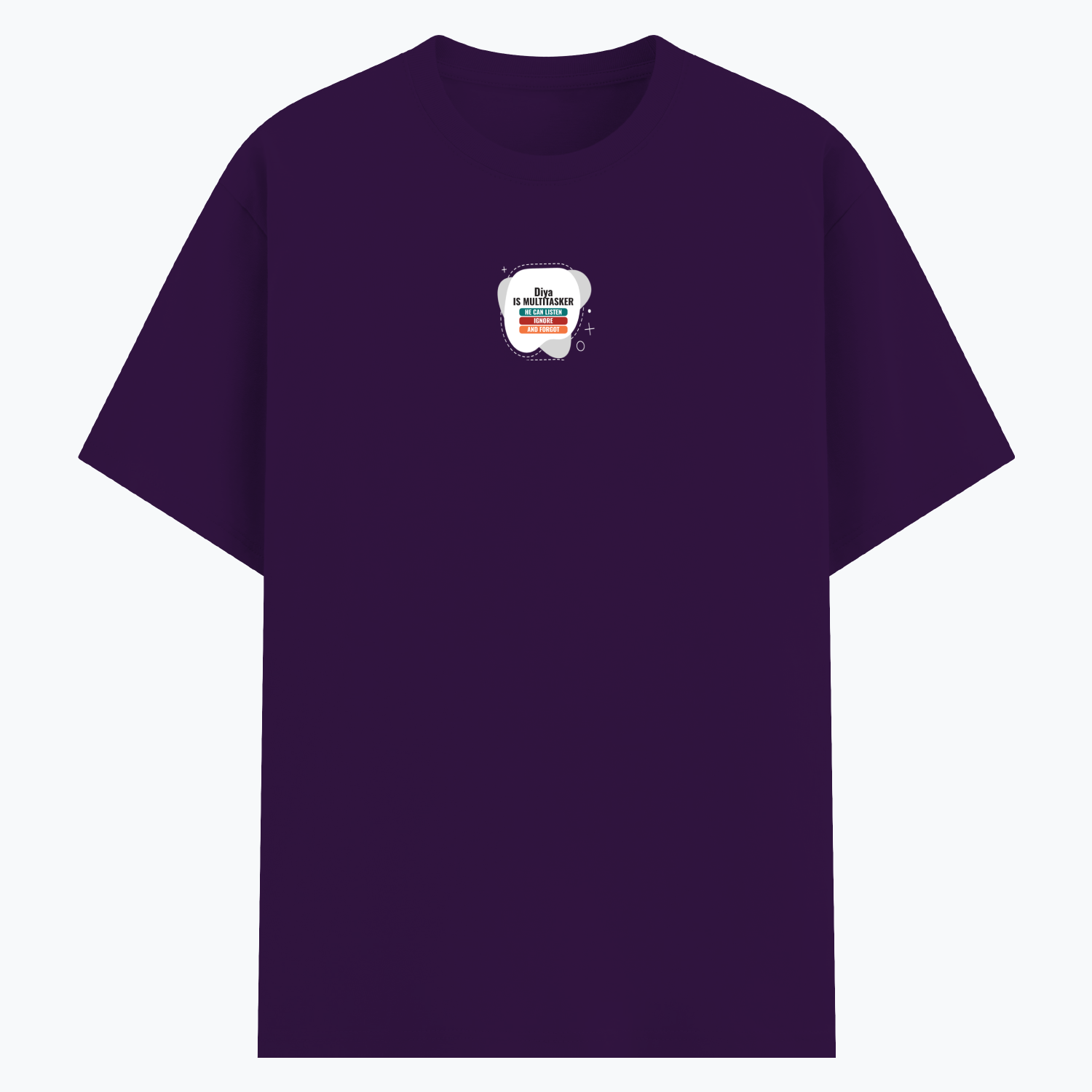 Personalized Typography T-Shirt with Custom Name