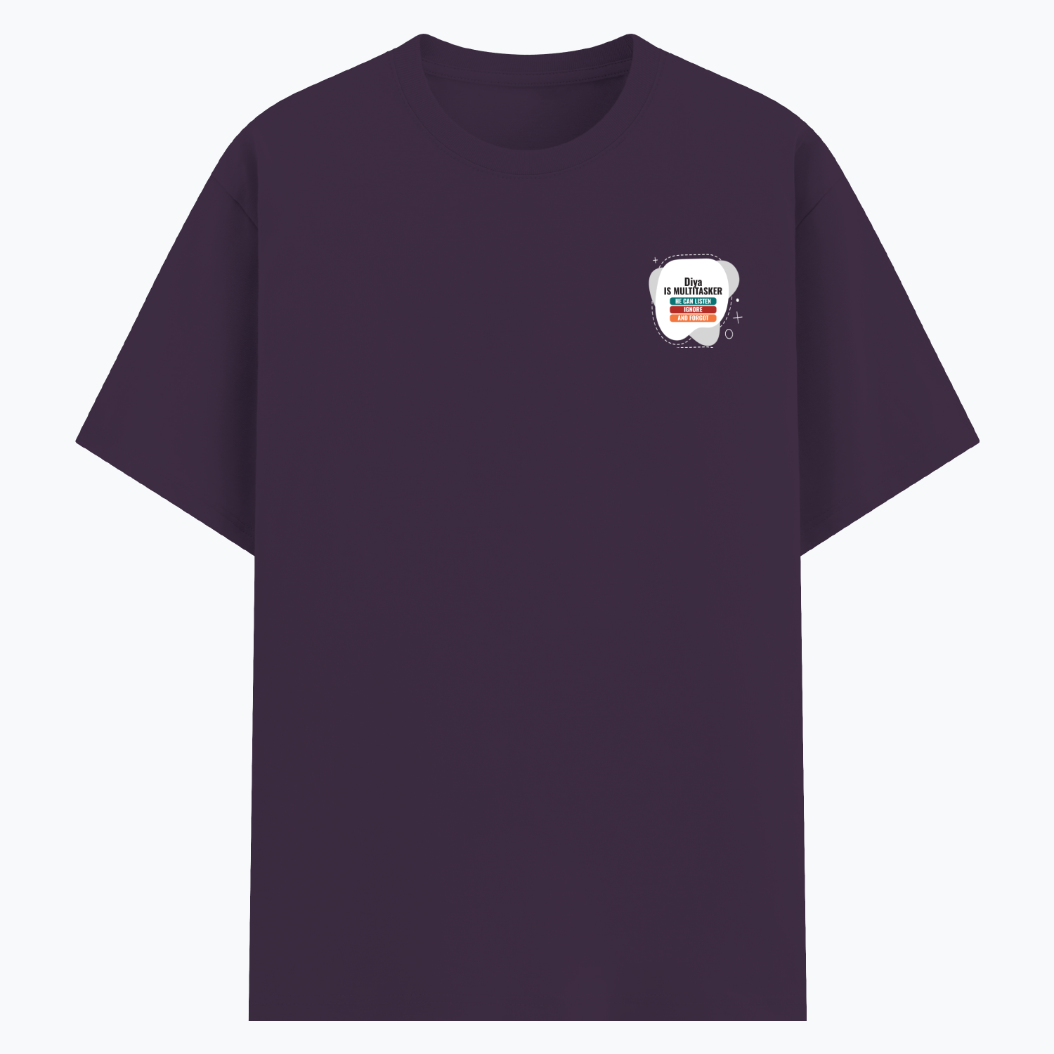 Personalized Typography T-Shirt with Custom Name