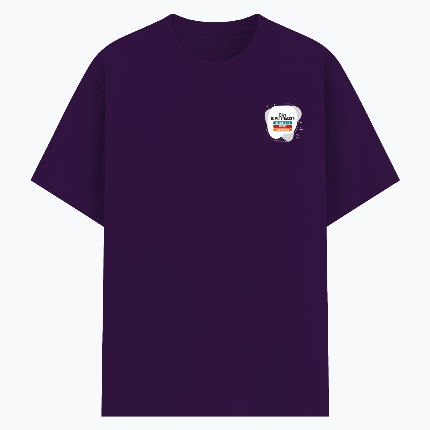 Personalized Typography T-Shirt with Custom Name