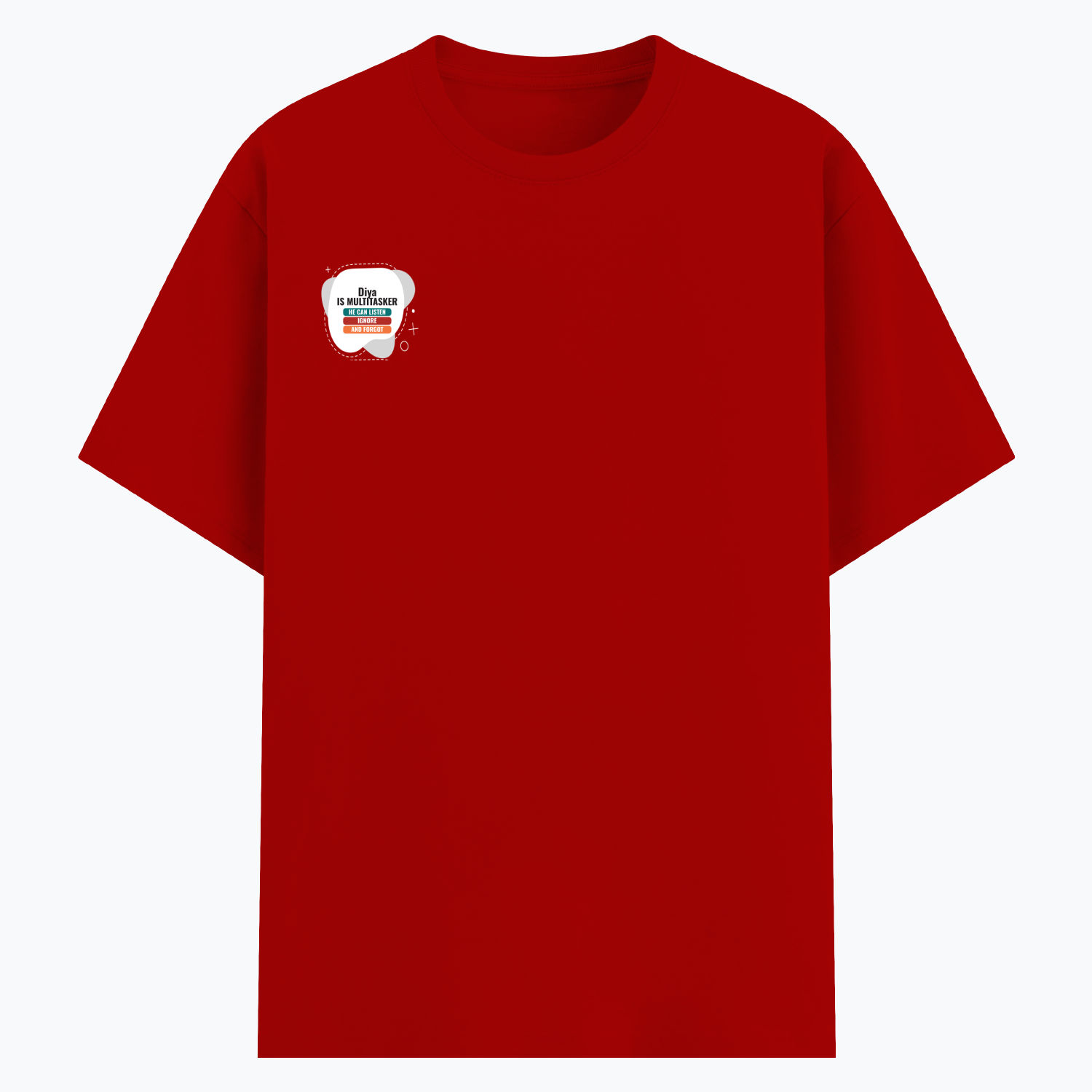 Personalized Typography T-Shirt with Custom Name