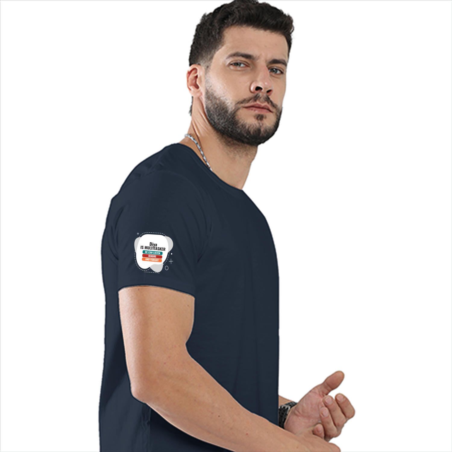 Personalized Typography T-Shirt with Custom Name