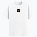 Basic T-Shirt | Unisex Fit, Sizes XS-2XL | 180 GSM Poly-Cotton Blend, DTF Ready | Bio-Wash, Silicon Finish, Durable Stitching | Adults | Personalized | DTF | Bold Typography | Self-improvement | Everyday | Empowering | Always Stay Curious - front - White - mockup 1