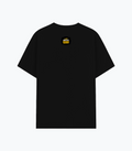 Basic T-Shirt | Unisex Fit, Sizes XS-2XL | 180 GSM Poly-Cotton Blend, DTF Ready | Bio-Wash, Silicon Finish, Durable Stitching | Adults | Personalized | DTF | Bold Typography | Self-improvement | Everyday | Empowering | Always Stay Curious - back - Black - mockup 2