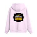Oversized Hoodie | Unisex Relaxed Fit | 400 GSM Cotton Blend | DTG Printed | Drop Shoulder, Pre-Shrunk | Adults | Personalized | DTG | Bold Typography | Self-improvement | Everyday | Empowering | Always Stay Curious - back - Light Baby Pink - mockup 2
