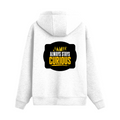 Oversized Hoodie | Unisex Relaxed Fit | 400 GSM Cotton Blend | DTG Printed | Drop Shoulder, Pre-Shrunk | Adults | Personalized | DTG | Bold Typography | Self-improvement | Everyday | Empowering | Always Stay Curious - back - White - mockup 2