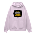 Oversized Hoodie | Relaxed Fit, Drop-Shoulder | 400 GSM Fabric | Warm, Durable | Unisex | Personalized | DTF | Bold Typography | Self-improvement | Everyday | Empowering | Always Stay Curious - front - Light Baby Pink - mockup 1