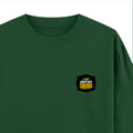 Oversized Classic T-Shirt | Unisex Fit | 100% Super-Combed Cotton | Pre-Shrunk, Double-Stitched | Adults | Personalized | DTF | Bold Typography | Self-improvement | Everyday | Empowering | Always Stay Curious - right pocket - Bottle Green - mockup 4