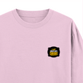 Oversized Classic T-Shirt | Unisex Fit | 100% Super-Combed Cotton | Pre-Shrunk, Double-Stitched | Adults | Personalized | DTF | Bold Typography | Self-improvement | Everyday | Empowering | Always Stay Curious - right pocket - Light Baby Pink - mockup 4