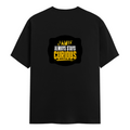 Classic Crew T-Shirt | Men's Regular Fit | 180 GSM Bio-Washed Cotton | DTG Print Ready | Double-Stitched & Ribbed Neck | Personalized | DTG | Bold Typography | Self-improvement | Everyday | Empowering | Always Stay Curious - back - Black - mockup 2