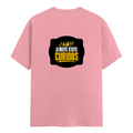 Classic Crew T-Shirt | Men's Regular Fit | 180 GSM Bio-Washed Cotton | DTG Print Ready | Double-Stitched & Ribbed Neck | Personalized | DTG | Bold Typography | Self-improvement | Everyday | Empowering | Always Stay Curious - back - Flamingo - mockup 2