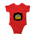 Rompers | Regular Fit Baby & Toddler | Bio-Washed Cotton | Double Stitched, Pre-Shrunk | Unisex | Personalized | DTG | Bold Typography | Self-improvement | Everyday | Empowering | Always Stay Curious - back - Red - mockup 2