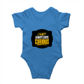 Baby Romper | 0-12 Months Regular Fit | 180 GSM Bio-Washed Cotton Blend | Double Stitched, Pre-Shrunk | Unisex | Personalized | DTF | Bold Typography | Self-improvement | Everyday | Empowering | Always Stay Curious - back - Orchid Blue - mockup 2