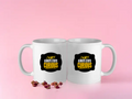 Color Coffee Mug | 11 oz | Ceramic Sublimation | Fade-Proof Print, Inner & Handle Color | Unisex | Personalized | Bold Typography | Self-improvement | Everyday | Empowering | Always Stay Curious - front - White - mockup 1