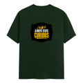 Men's Classic Crew T-Shirt | Regular Fit | 180 GSM Bio-Washed Cotton | DTF Print Ready | Pre-Shrunk, Durable | Personalized | DTF | Bold Typography | Self-improvement | Everyday | Empowering | Always Stay Curious - back - Bottle Green - mockup 2