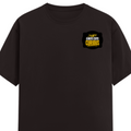 Men's Classic Crew T-Shirt | Regular Fit | 180 GSM Bio-Washed Cotton | DTF Print Ready | Pre-Shrunk, Durable | Personalized | DTF | Bold Typography | Self-improvement | Everyday | Empowering | Always Stay Curious - left pocket - Coffee Brown - mockup 3