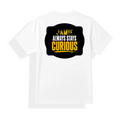 Unisex Jersey T-Shirt (Sublimation) | Personalized | Sublimation | Bold Typography | Self-improvement | Everyday | Empowering | Always Stay Curious - back - mockup 2