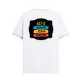 Ringer T-shirt | Unisex Regular Fit | 100% Cotton DTF/DTG | Contrast Rib Neck Bio Washed Pre-Shrunk | Adults | Personalized | DTF | Graphic | Positivity | Motivation | Everyday | Optimistic | Always Stay Positive - back - White Black - mockup 2