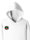Pullover Hoodie | Unisex Regular Fit | Tri-Layer Cotton Blend | DTG Print Ready | Adults | Personalized | DTG | Graphic | Positivity | Motivation | Everyday | Optimistic | Always Stay Positive - right pocket - White - mockup 4