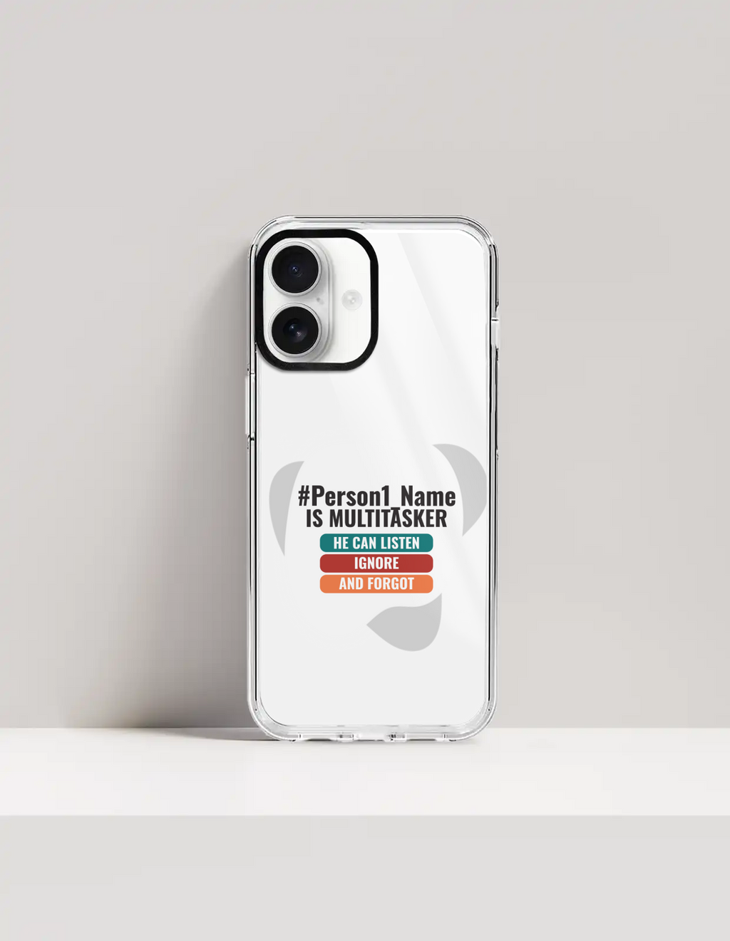 Personalized Humorous Phone Case with Custom Name