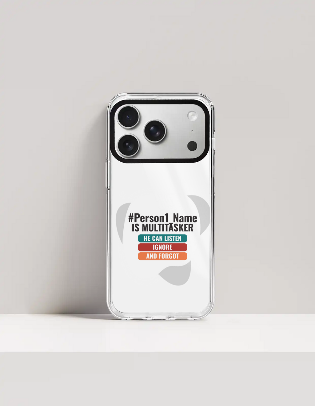 Personalized Humorous Phone Case with Custom Name