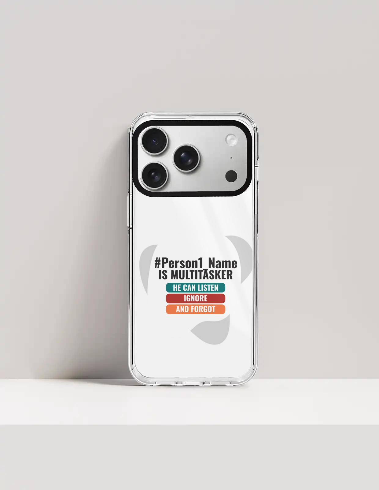 Personalized Humorous Phone Case with Custom Name