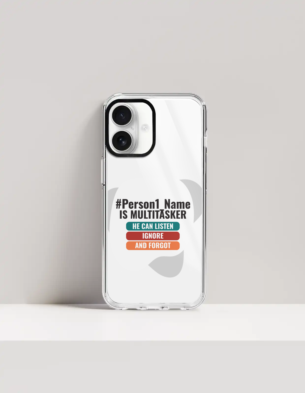 Personalized Humorous Phone Case with Custom Name