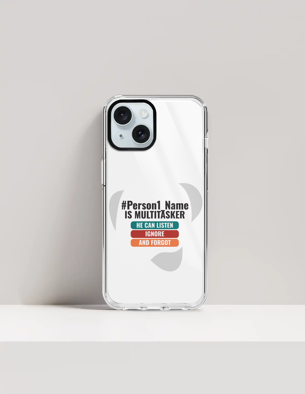 Personalized Humorous Phone Case with Custom Name
