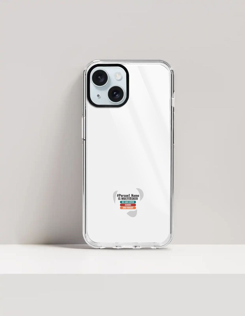 Personalized Humorous Phone Case with Custom Name
