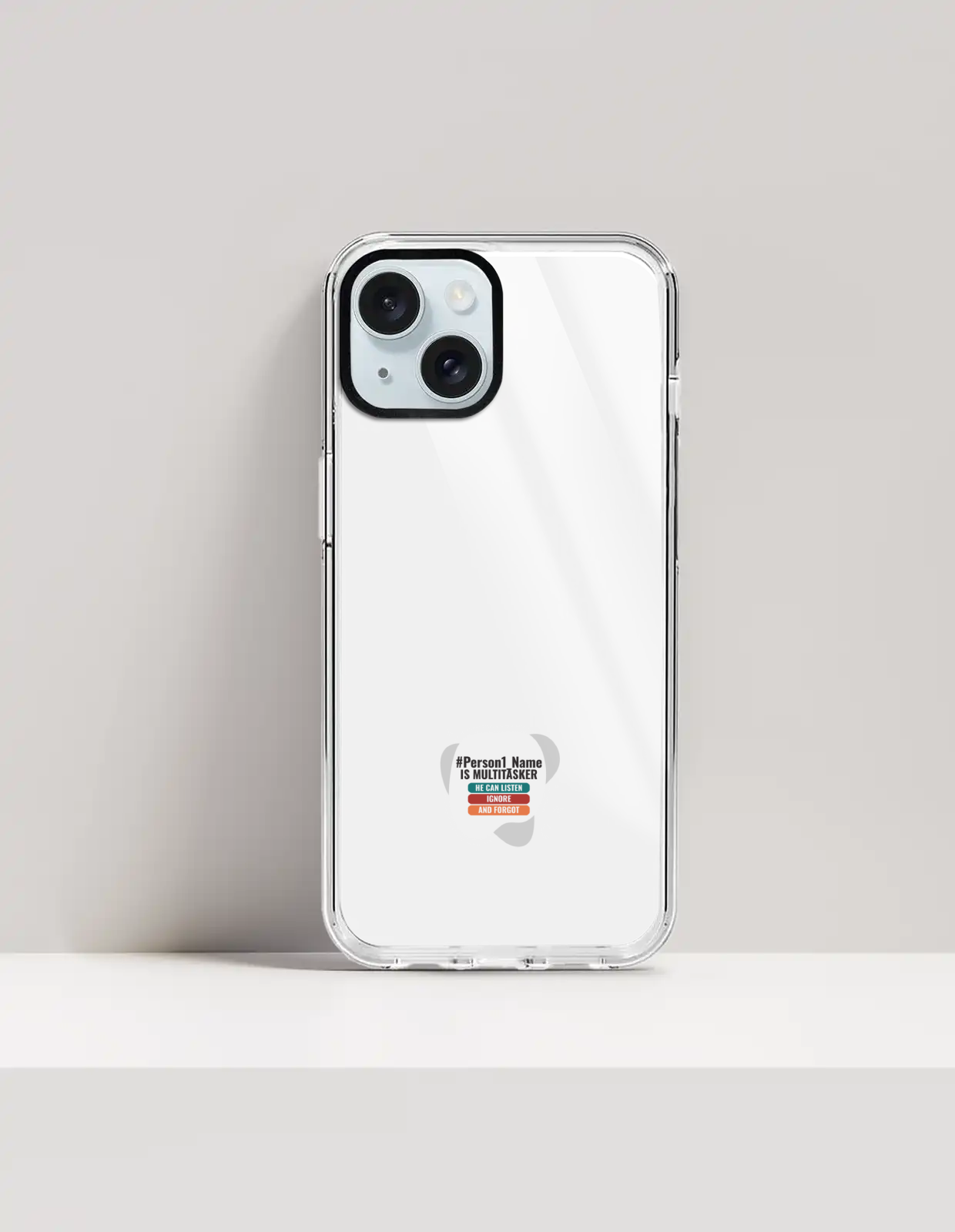 Personalized Humorous Phone Case with Custom Name