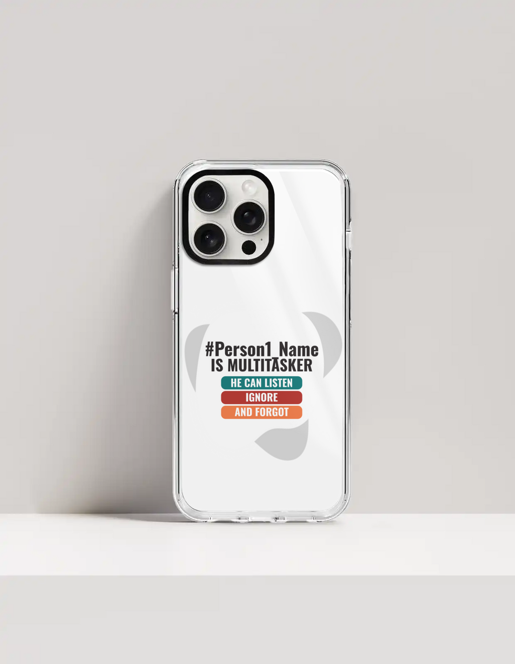 Personalized Humorous Phone Case with Custom Name