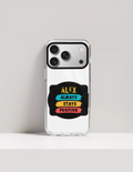 Hard Clear Case | iPhone | TPU Sides & PC Back | Detachable Camera Protector, Scratch-Proof | Unisex | Personalized | Graphic | Positivity | Motivation | Everyday | Optimistic | Always Stay Positive - front_17 Pro - 17 Pro - mockup 2