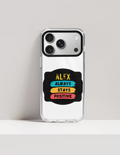 Hard Clear Case | iPhone | TPU Sides & PC Back | Detachable Camera Protector, Scratch-Proof | Unisex | Personalized | Graphic | Positivity | Motivation | Everyday | Optimistic | Always Stay Positive - front_17 Pro Max - 17 Pro Max - mockup 3