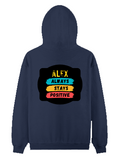 Pullover Hoodie (Dtf) | Hoodies & Jackets | DTF, DTG | Him, Her, Unisex | Personalized | DTF | Graphic | Positivity | Motivation | Everyday | Optimistic | Always Stay Positive - back - Navy Blue - mockup 2