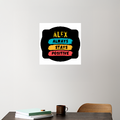 Acrylic Poster | 3mm Glossy Finish | UV Printed | Self-Adhesive Wall Mount | Unisex | Personalized | Graphic | Positivity | Motivation | Everyday | Optimistic | Always Stay Positive - front_3 - 12x12Inch - White - mockup 3