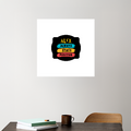 Acrylic Poster | 3mm Glossy Finish | UV Printed | Self-Adhesive Wall Mount | Unisex | Personalized | Graphic | Positivity | Motivation | Everyday | Optimistic | Always Stay Positive - front_4 - 16x16In - White - mockup 4