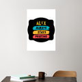 Acrylic Poster | 3mm Glossy Finish | UV Printed | Self-Adhesive Wall Mount | Unisex | Personalized | Graphic | Positivity | Motivation | Everyday | Optimistic | Always Stay Positive - front_5 - A3 Poster - White - mockup 5