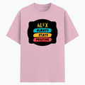 Cotton Stretch T-Shirt (Dtg) | T-Shirts | Him, Her, Unisex | Personalized | DTG | Graphic | Positivity | Motivation | Everyday | Optimistic | Always Stay Positive - front - Light Baby Pink - mockup 1