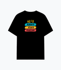Cotton Stretch T-Shirt (Dtg) | T-Shirts | Him, Her, Unisex | Personalized | DTG | Graphic | Positivity | Motivation | Everyday | Optimistic | Always Stay Positive - back - Black - mockup 2