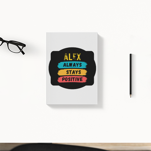 Daily Planner | 3-Month Undated | 300 GSM Cover, 70 GSM Pages, Digital Print | 204 Pages, Soft-Bound, Perfect Binding, Dotted Pages | Unisex | Personalized | Graphic | Positivity | Motivation | Everyday | Optimistic | Always Stay Positive