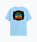 Cotton Stretch T-Shirt | Unisex Adult | 95% Cotton 5% Spandex Blend | 240 GSM, Breathable, Flexible | DTF Print Ready | Personalized | DTF | Graphic | Positivity | Motivation | Everyday | Optimistic | Always Stay Positive - back - Baby Blue - mockup 2