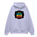 Oversized Hoodie | Unisex Relaxed Fit | 400 GSM Cotton Blend | DTG Printed | Drop Shoulder, Pre-Shrunk | Adults | Personalized | DTG | Graphic | Positivity | Motivation | Everyday | Optimistic | Always Stay Positive - front - Lavender - mockup 1