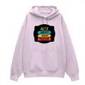 Oversized Hoodie | Unisex Relaxed Fit | 400 GSM Cotton Blend | DTG Printed | Drop Shoulder, Pre-Shrunk | Adults | Personalized | DTG | Graphic | Positivity | Motivation | Everyday | Optimistic | Always Stay Positive - front - Light Baby Pink - mockup 1