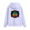 Oversized Hoodie | Unisex Relaxed Fit | 400 GSM Cotton Blend | DTG Printed | Drop Shoulder, Pre-Shrunk | Adults | Personalized | DTG | Graphic | Positivity | Motivation | Everyday | Optimistic | Always Stay Positive - back - Lavender - mockup 2