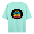 Oversized Classic T-Shirt | Unisex Fit | 100% Super-Combed Cotton | Pre-Shrunk, Double-Stitched | Adults | Personalized | DTF | Graphic | Positivity | Motivation | Everyday | Optimistic | Always Stay Positive - back - Mint - mockup 2