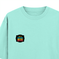 Oversized Classic T-Shirt | Unisex Fit | 100% Super-Combed Cotton | Pre-Shrunk, Double-Stitched | Adults | Personalized | DTF | Graphic | Positivity | Motivation | Everyday | Optimistic | Always Stay Positive - left pocket - Mint - mockup 3